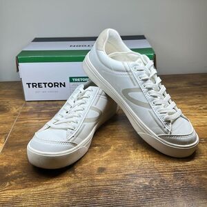 Tretorn Ladies' Serve Hopper Sneakers‎ Lace-Up Shoes White/Grey  Size 7.5